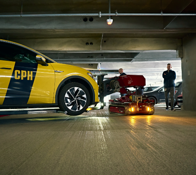 First-Mover recovering a car at Copenhagen Airport
